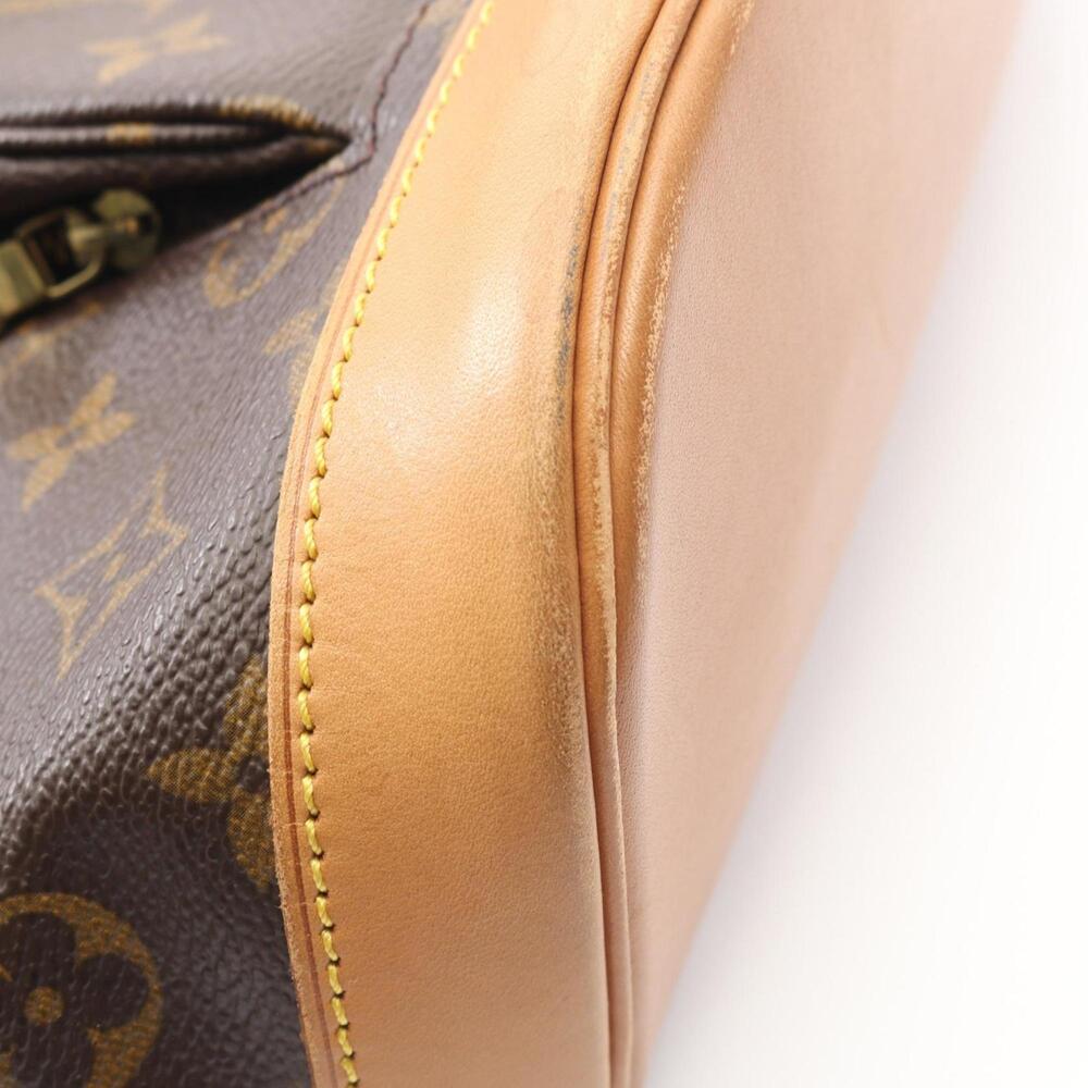 LOUIS VUITTON Authentic Brown Monogram Leather Backpack - Picture 8 of 10